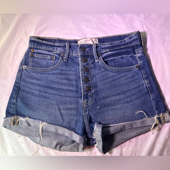 Abercrombie & Fitch Pants - Abercrombie & Fitch Indigo High Rise Shorts